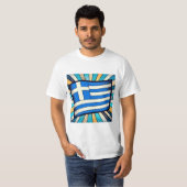 Griekse vlag t-shirt (Voorkant volledig)