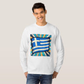 Griekse vlag t-shirt (Voorkant volledig)