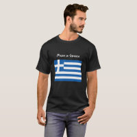 Griekse vlag T-shirt met 'Made in Greece'