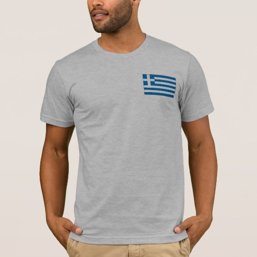 Griekse vlag T-shirts en cadeautjes (Voorkant)
