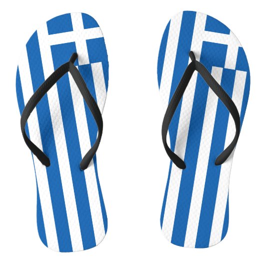 Griekse vlag teenslippers (Voetbed)