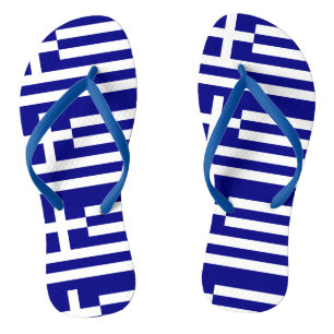 Griekse vlag teenslippers