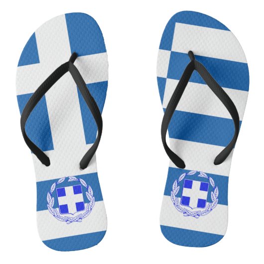 Griekse vlag teenslippers (Voetbed)