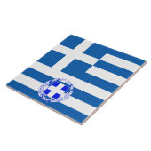 Griekse vlag tegeltje (Zijkant)