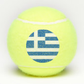 Griekse vlag tennisballen (Achterkant)