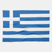 Griekse vlag theedoek (Horizontaal)