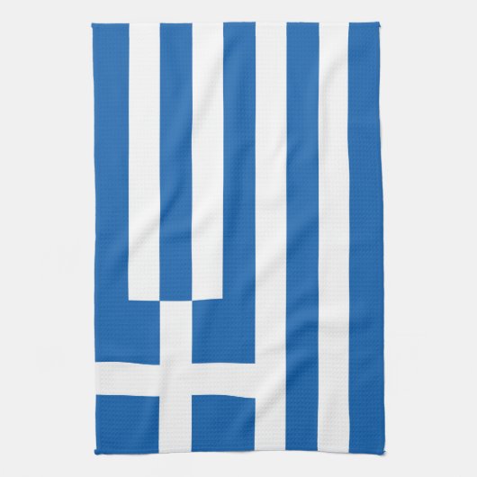 Griekse vlag theedoek (Verticaal)