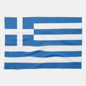 Griekse vlag theedoek (Horizontaal)