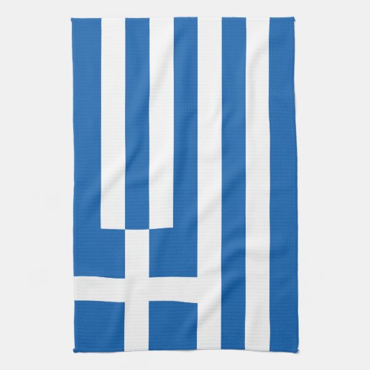 Griekse vlag theedoek (Verticaal)
