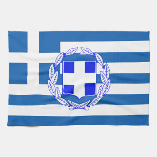 Griekse vlag theedoek