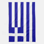 Griekse vlag theedoek (Verticaal)