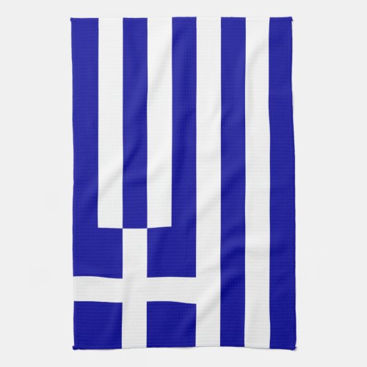 Griekse vlag theedoek (Verticaal)