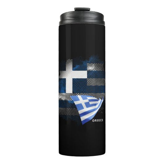 Griekse vlag thermosbeker (Voorkant)