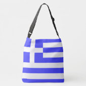 Griekse vlag Totaal Crossbody Tas (Achterkant)
