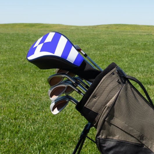 Griekse vlag Totaal Golfheadcover (Insitu)
