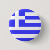 Griekse vlag Totaal Ronde Button 3,2 Cm (Voorkant)