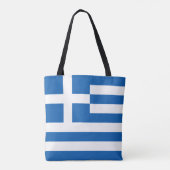 Griekse vlag tote bag (Achterkant)