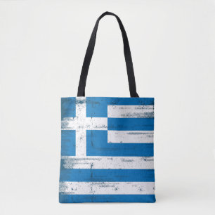 Griekse vlag tote bag