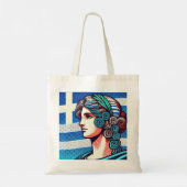Griekse vlag tote bag (Achterkant)
