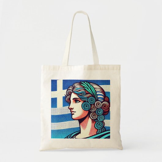 Griekse vlag tote bag (Voorkant)