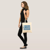 Griekse vlag tote bag (Voorkant (model))