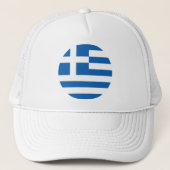 Griekse vlag Trucker Hat Trucker Pet (Voorkant)