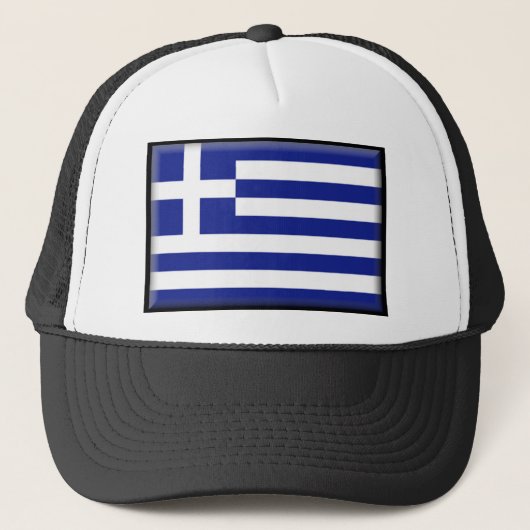 Griekse vlag trucker pet (Voorkant)