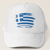Griekse vlag trucker pet (Voorkant)