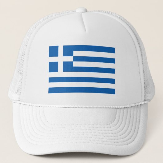 Griekse vlag trucker pet (Voorkant)