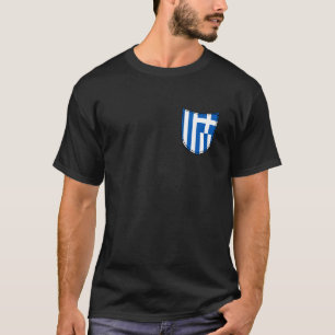 Griekse vlag Vacatiepocket Griekenland T-shirt