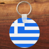 Griekse vlag van hoge kwaliteit sleutelhanger (Voorkant)