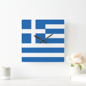 Griekse vlag vierkante klok (Huis)