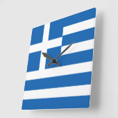Griekse vlag vierkante klok (Hoek)