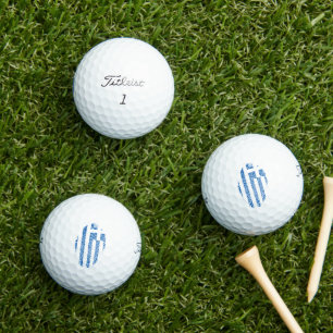 Griekse Vlag Vingerafdruk 12 Pack Titlist golfball Golfballen