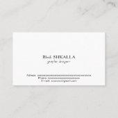 Griekse vlag visitekaartje (Achterkant)