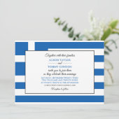 Griekse vlag, vlag van Griekenland bruiloft Kaart (Staand voorkant)