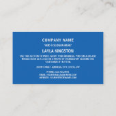 Griekse vlag, vlag van Griekenland Visitekaartje (Achterkant)