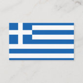 Griekse vlag, vlag van Griekenland Visitekaartje (Voorkant)