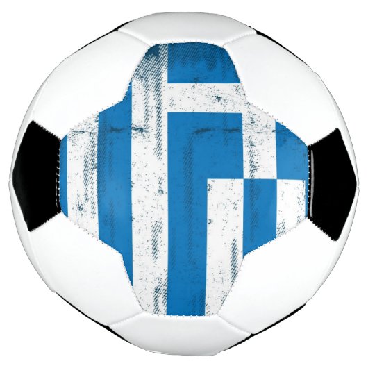 Griekse vlag voetbal (Gedraaid)