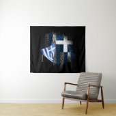 Griekse vlag wandkleed (In Situ (horizontaal))
