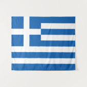 Griekse vlag wandkleed (Voorkant (horizontaal))