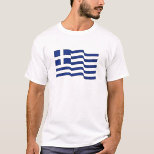 griekse vlag zwaait t-shirt