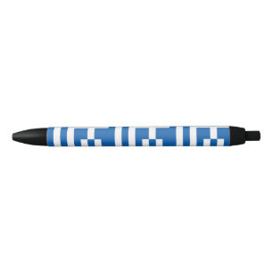 Griekse vlag zwarte inkt pen