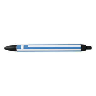 Griekse vlag zwarte inkt pen