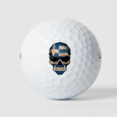  Griekse vlaggenschedel Golfballen (Voorkant)