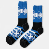 Griekse vlaggensokken, Patriottisch, BL Duurzaam G Sokken (Links)