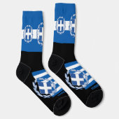 Griekse vlaggensokken, Patriottisch, BL Duurzaam G Sokken (Rechts)