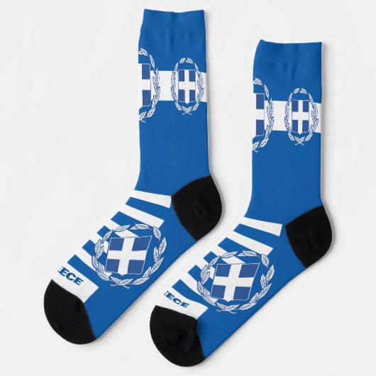 Griekse vlaggensokken, patriottisch, duurzaam Grie Sokken (Links)