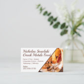 Griekse voedselgyros Mobile Cafe Visitekaartje (Staand voorkant)