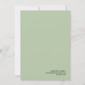 Griekse voedselproeverij na huwelijksfeest kaart (Achterkant)